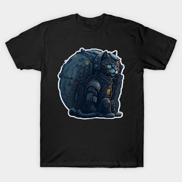 Mecha Cat_014 T-Shirt by Kulturmagazine